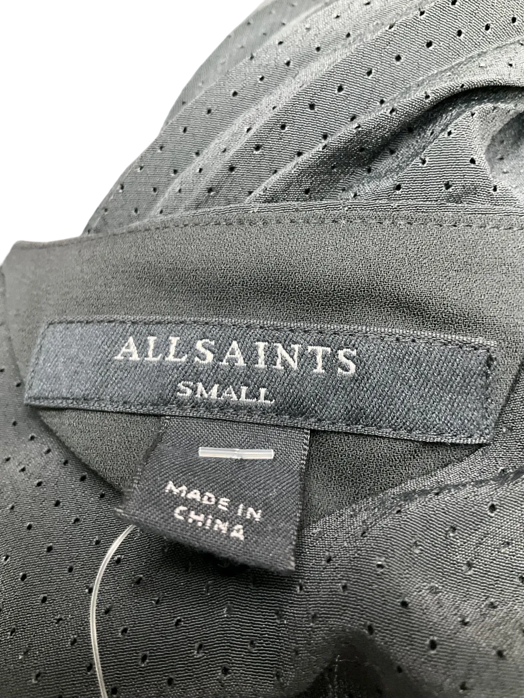 All Saints Black Leia Harley Dress UK S