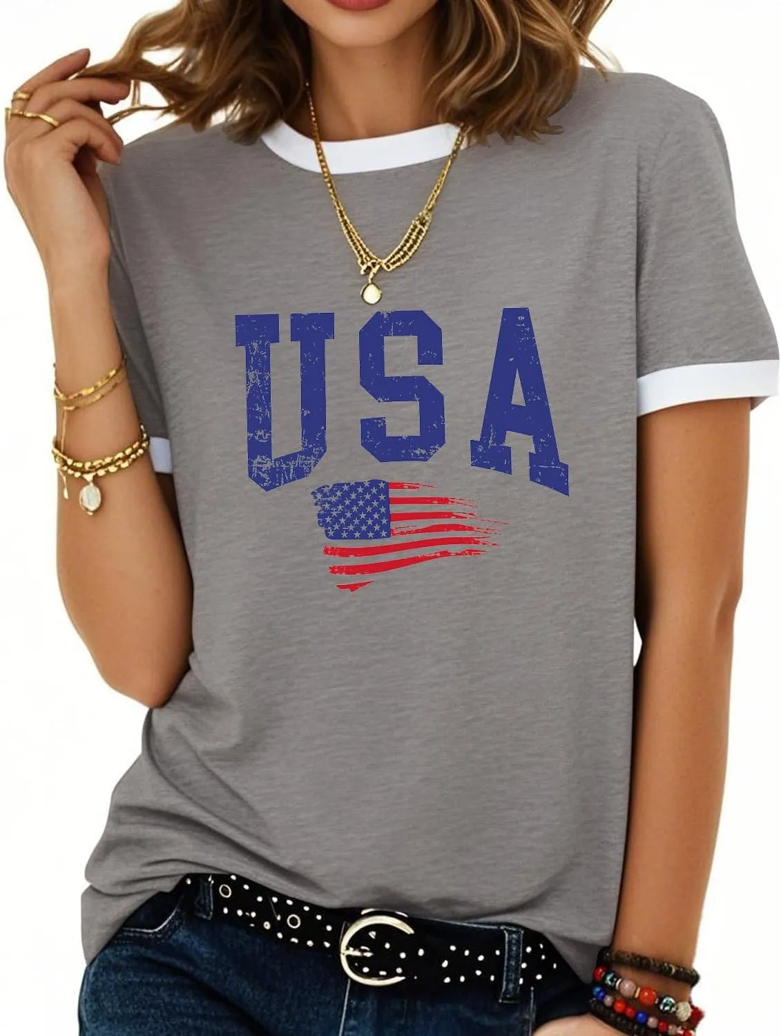 Anbech Short Sleeve Shirts for Women Cute Sunflowers Graphic Tees Loose Summer Tops