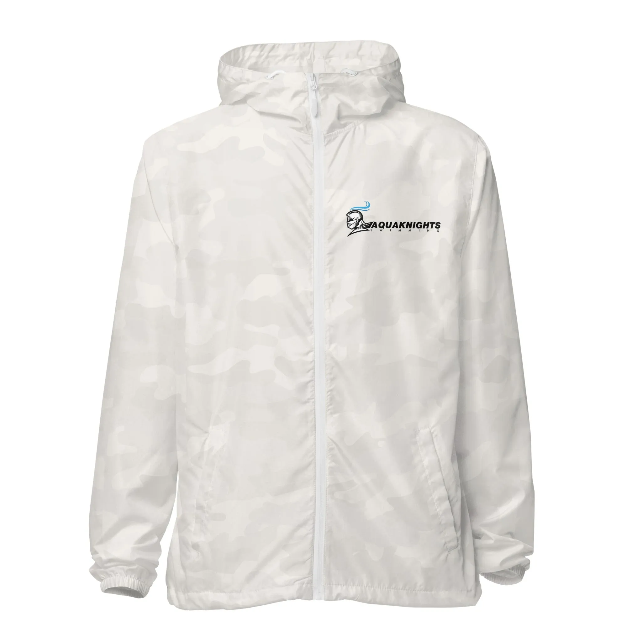 Aquaknights Swimming Unisex Lightweight Zip Up Windbreaker