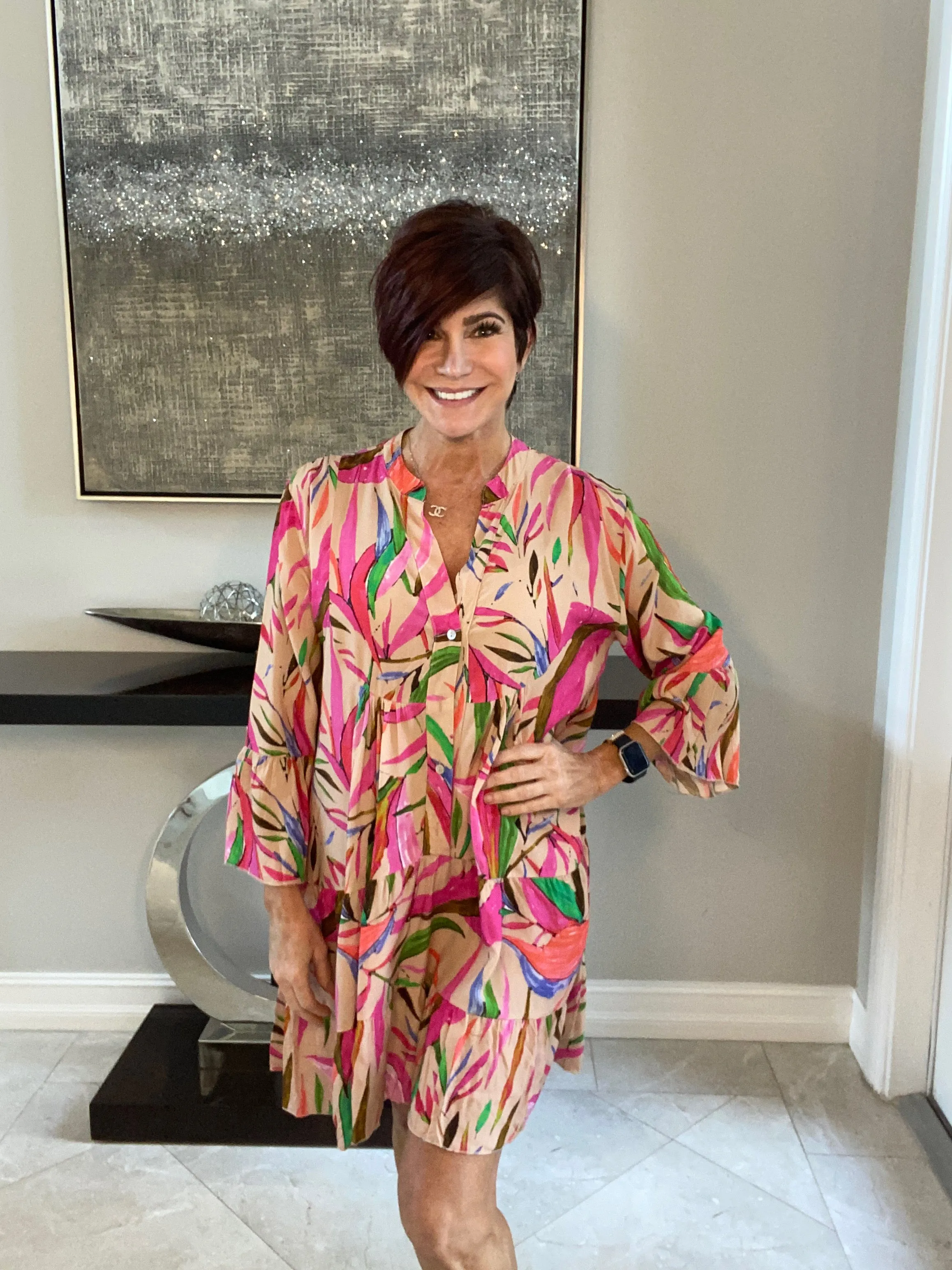 Bali Chic Colorful Short Summer Dress