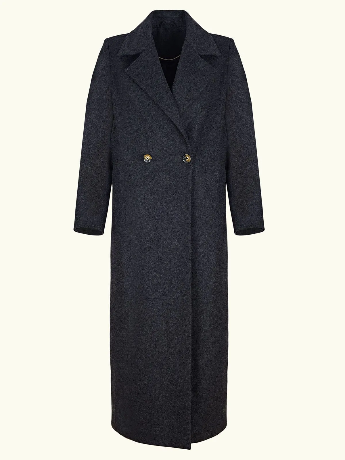 Brooke Maxi Coat - Charcoal