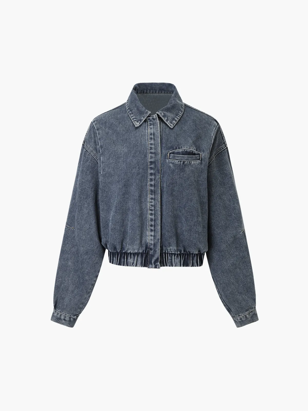 CHICMY- Vintage Wash Denim Jacket