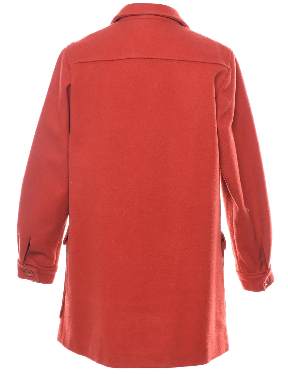 Coral Wool Coat - L