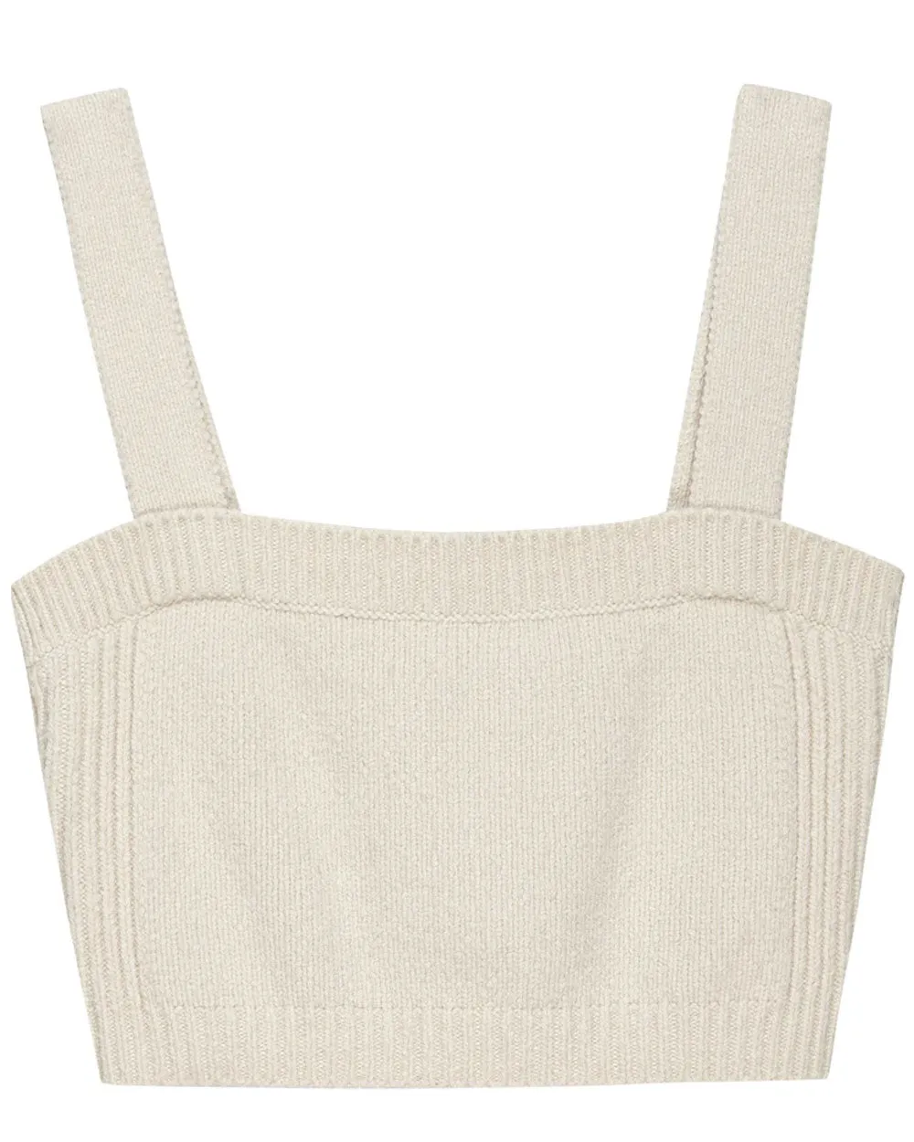 Cream Knit Winona Cropped Tank