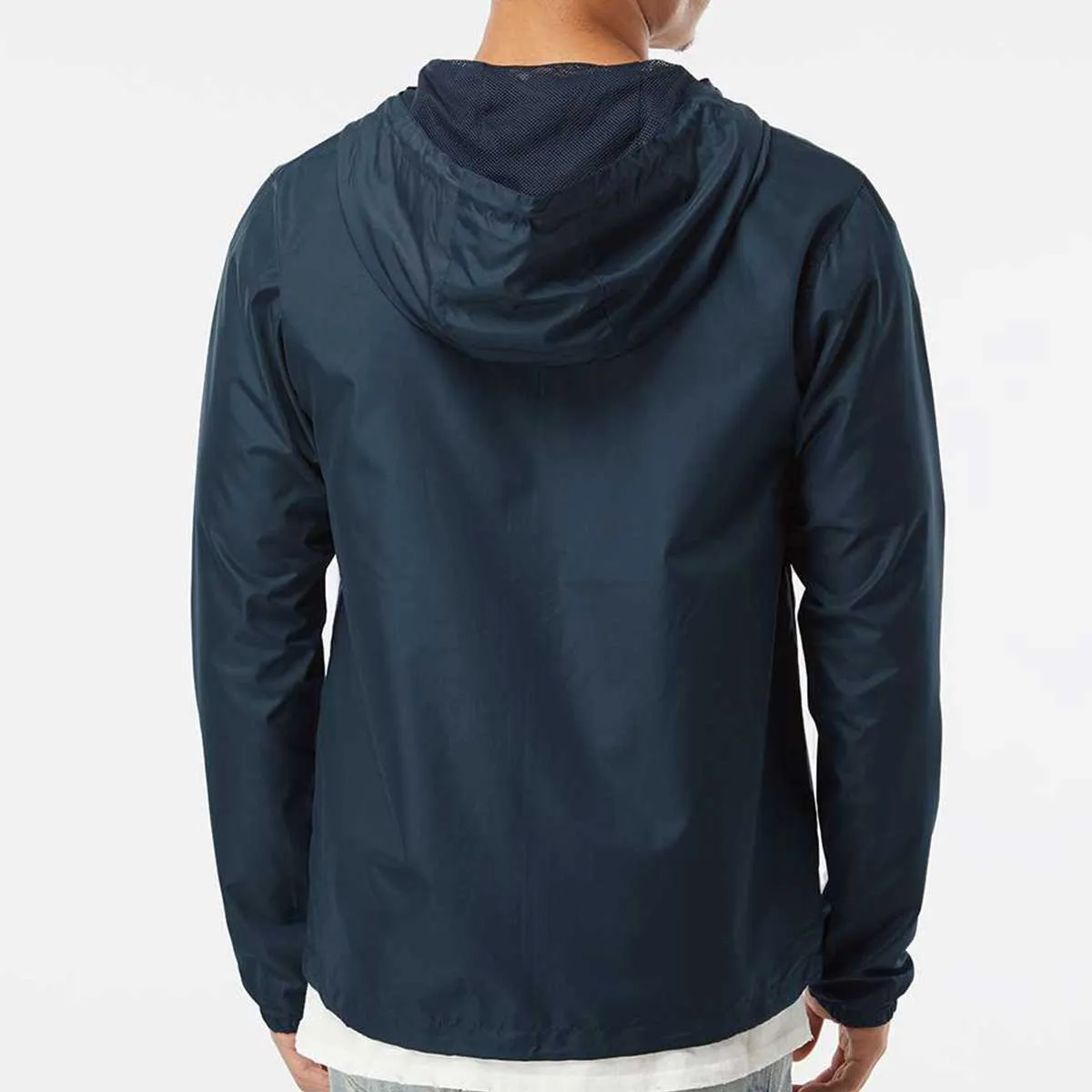 Customized Lightweight Windbreaker Full-Zip Jacket with Maltese Embroidery