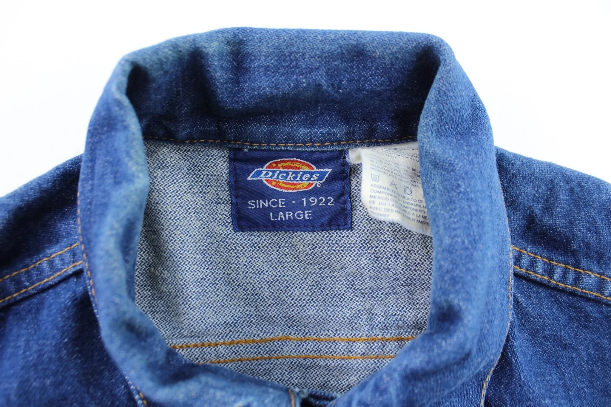 Dickie's Logo Patch Dark Wash Denim Jacket