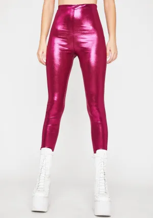 Disco Dimension Metallic Leggings