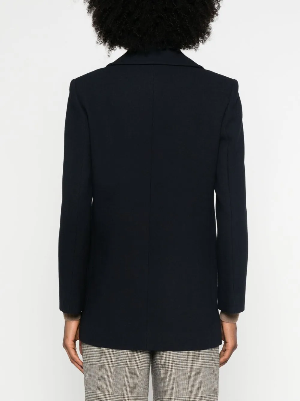 Double-breasted virgin wool coat<BR/><BR/><BR/>