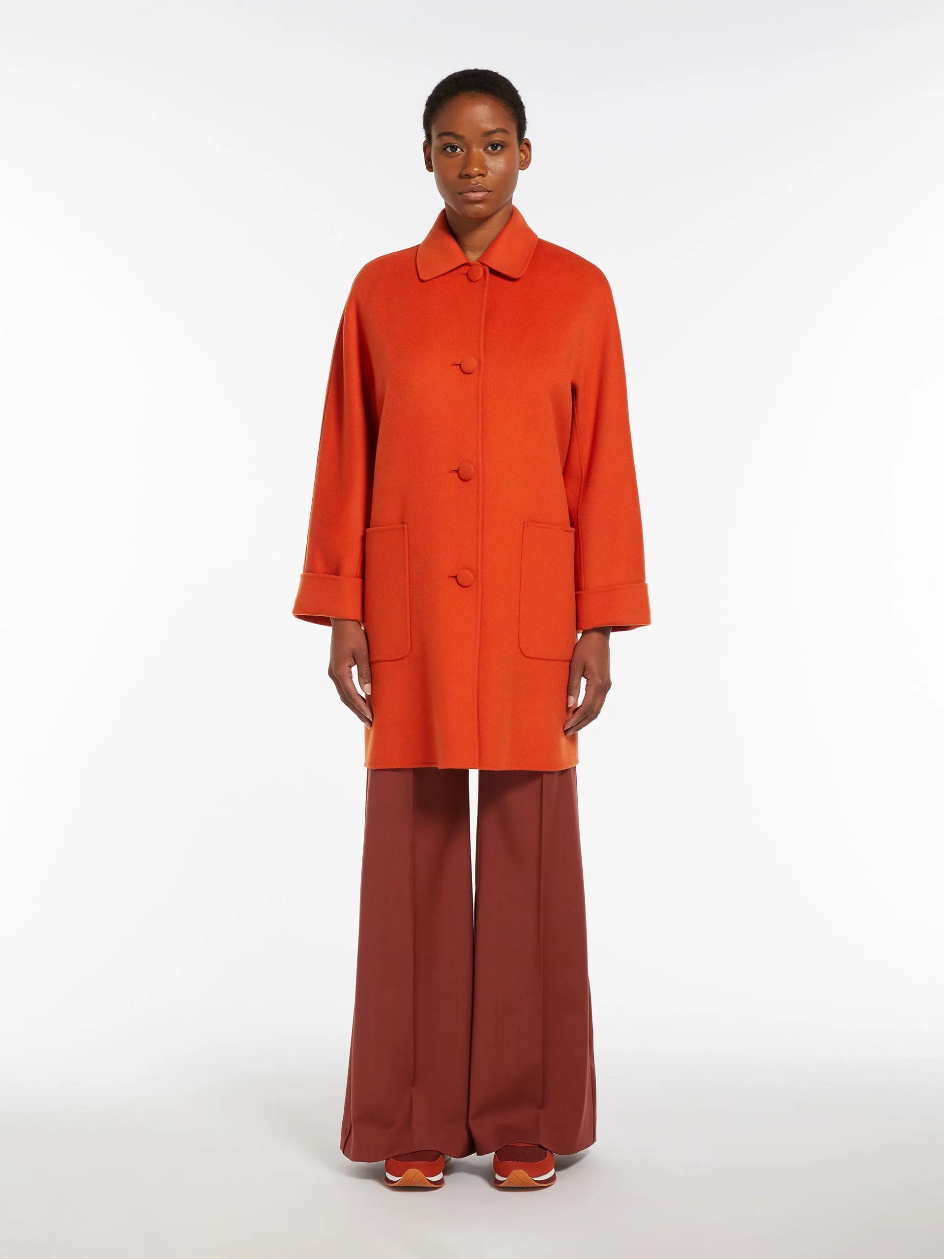 Double-faced wool coat