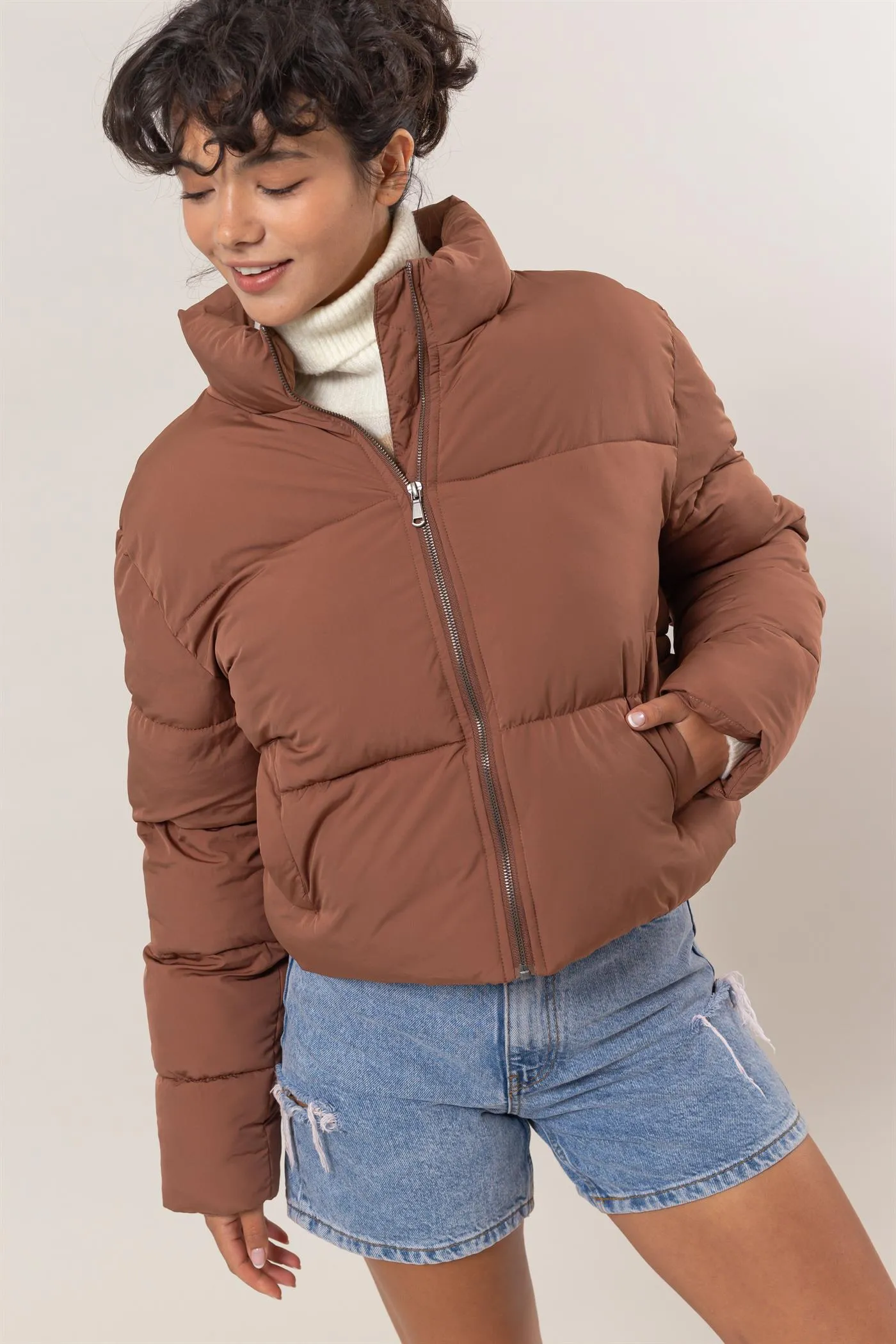 DZ24E422-Quilted Puffer Jacket