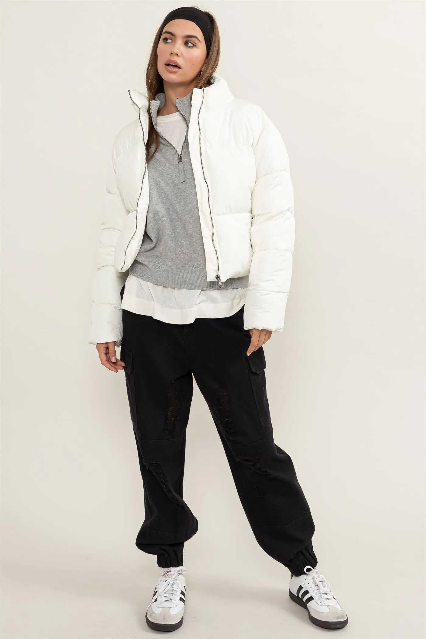 DZ24E422-Quilted Puffer Jacket