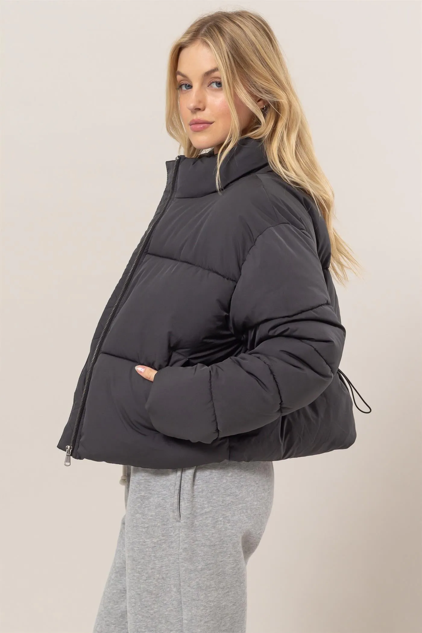 DZ24E422-Quilted Puffer Jacket