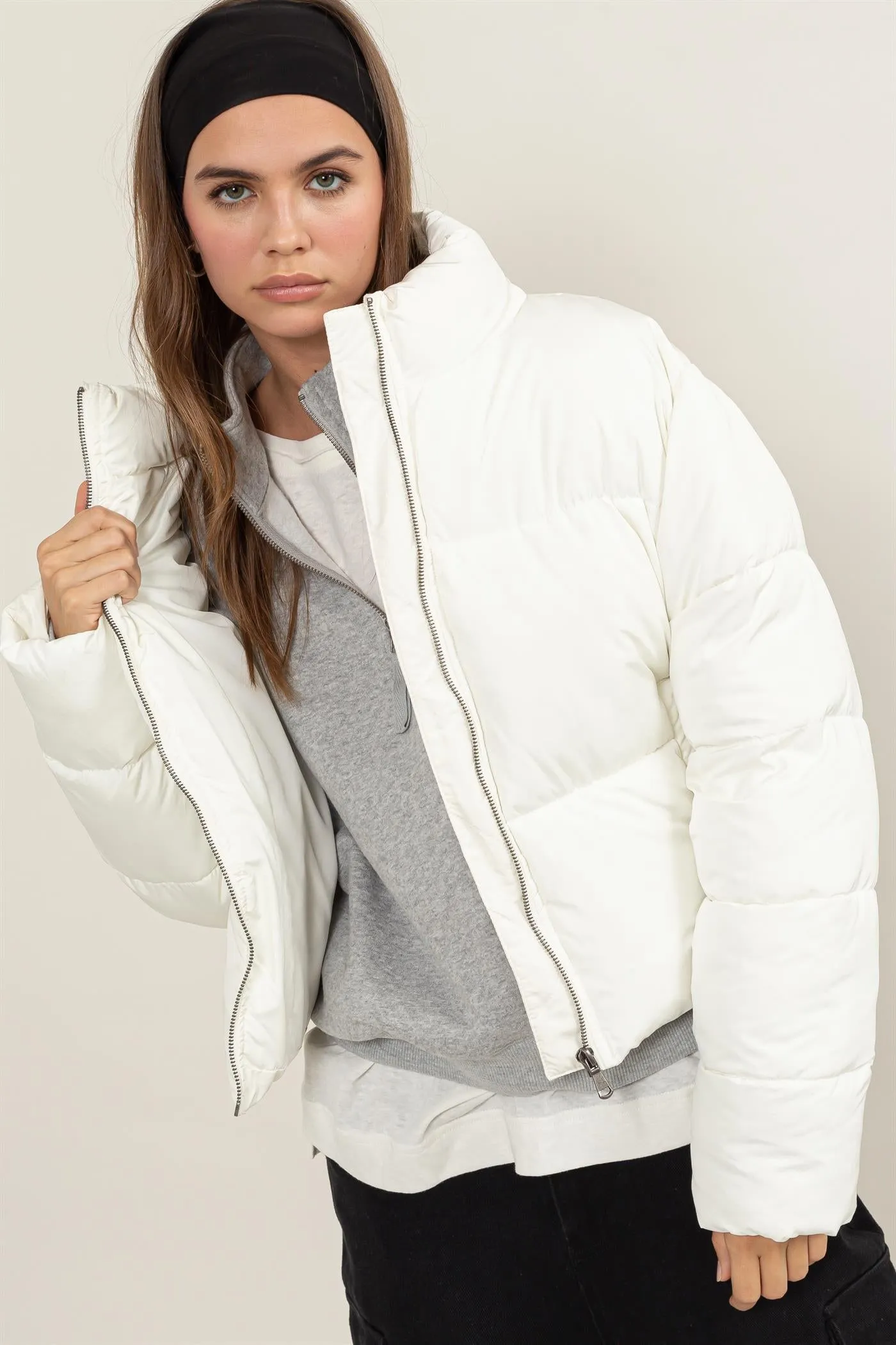 DZ24E422-Quilted Puffer Jacket