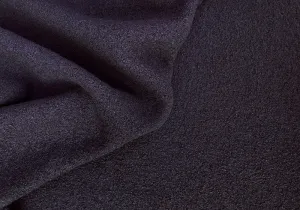 Eggplant Gris Boiled Wool Coating (Made in Italy)