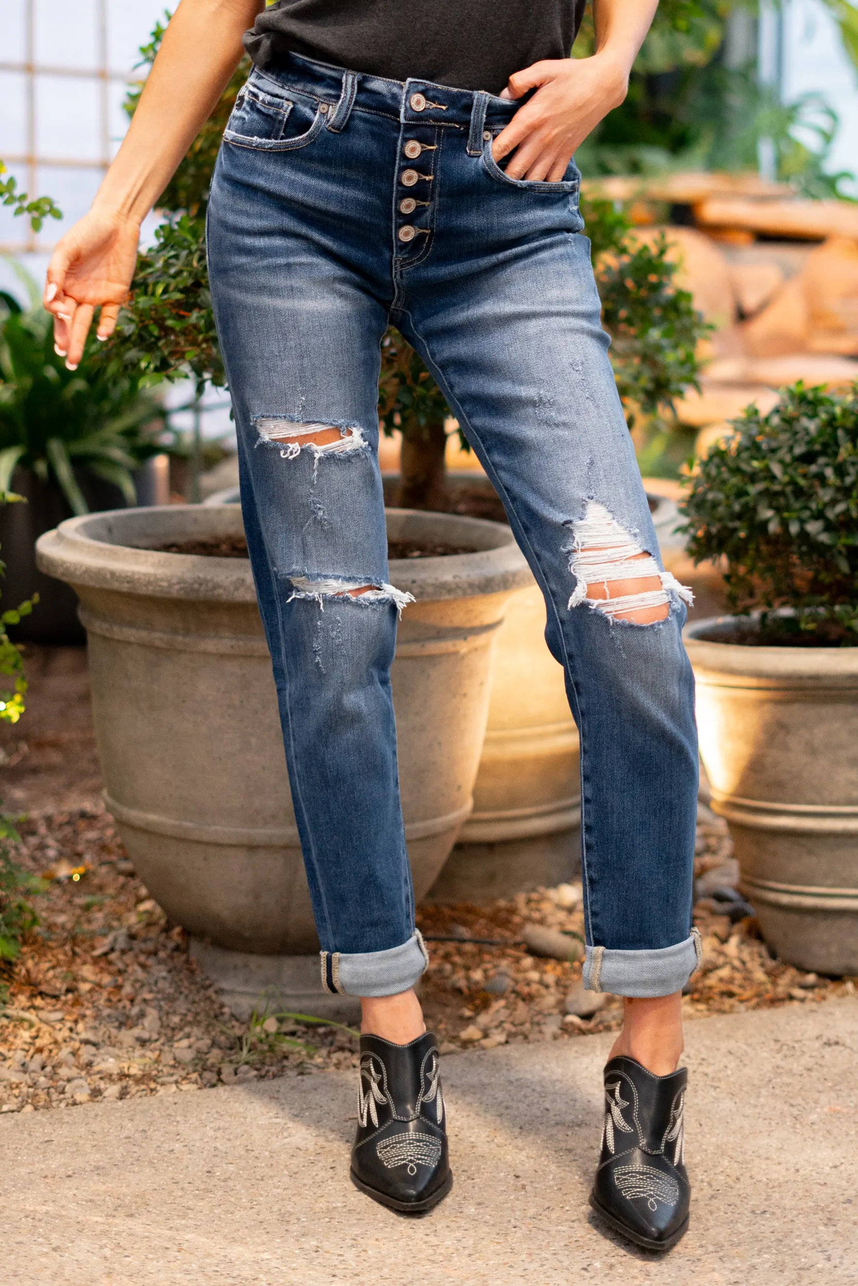 Eleanor High Rise Mom Fit