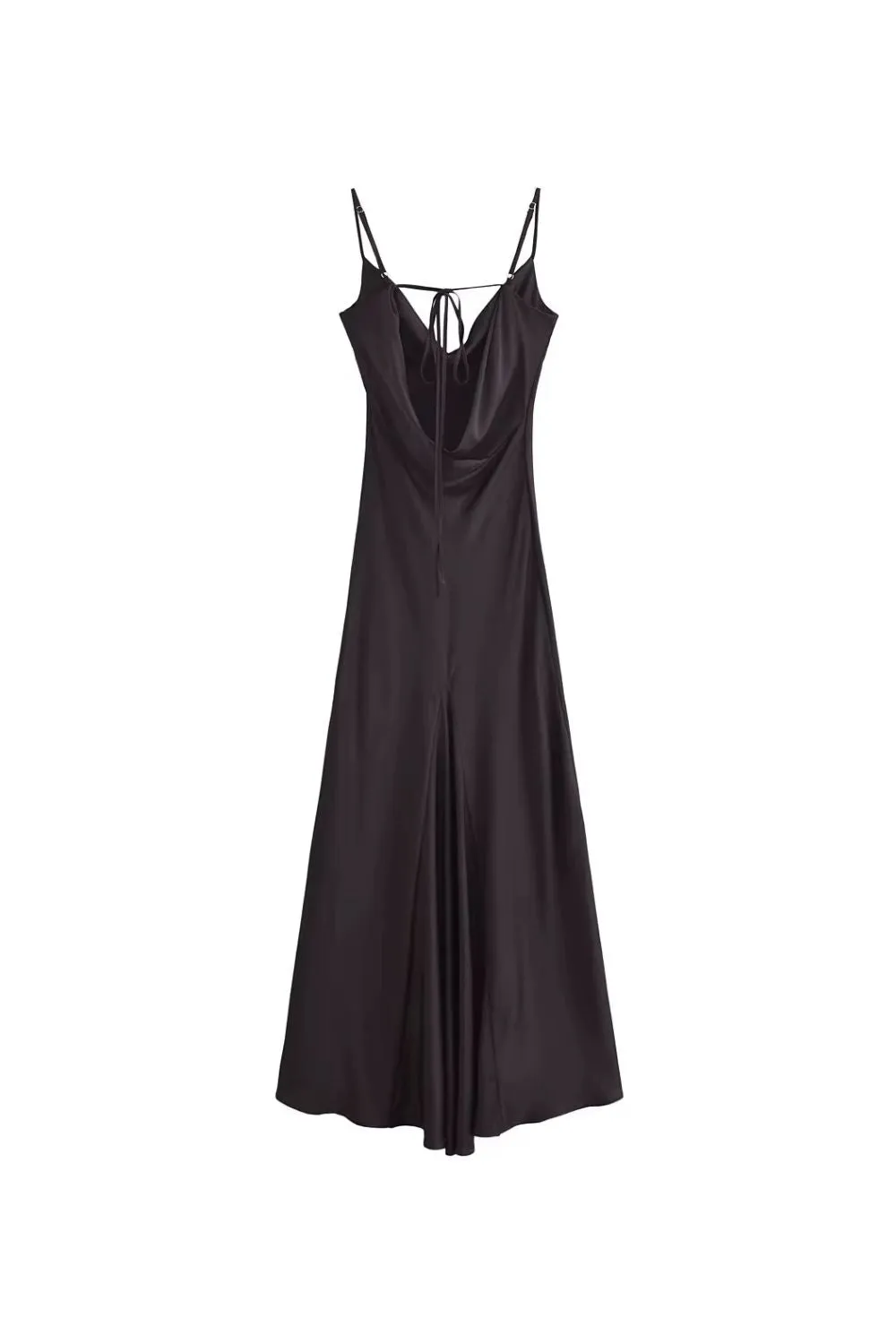 'Garrett' Chic Satin Pleated Shift Dress