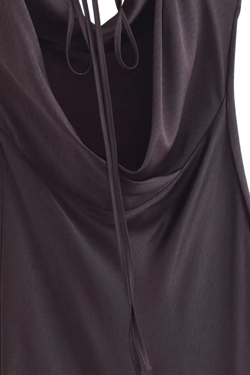'Garrett' Chic Satin Pleated Shift Dress
