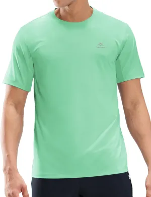 Haimont Men's Running T-Shirt Dry Fit Crewneck Athletic Tee Shirts Moisture Wicking Short Sleeve Stretchy Workout Gym