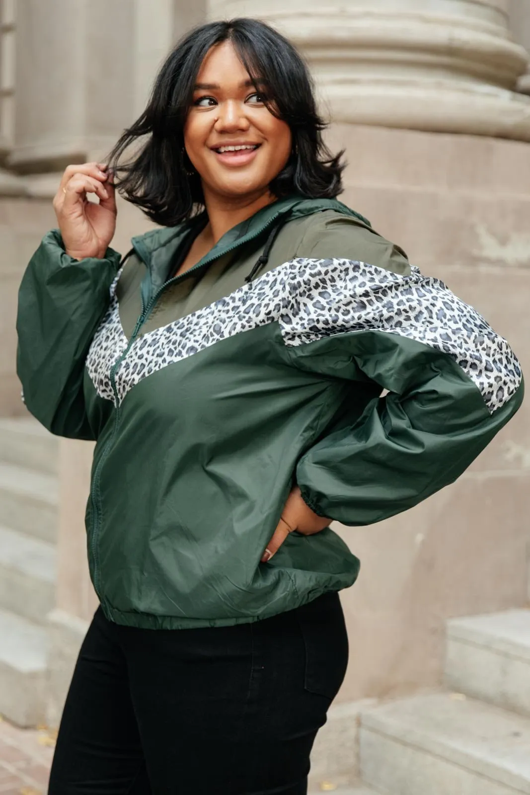 In the Wild Windbreaker in Olive
