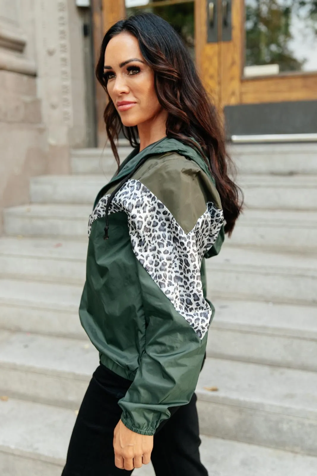 In the Wild Windbreaker in Olive