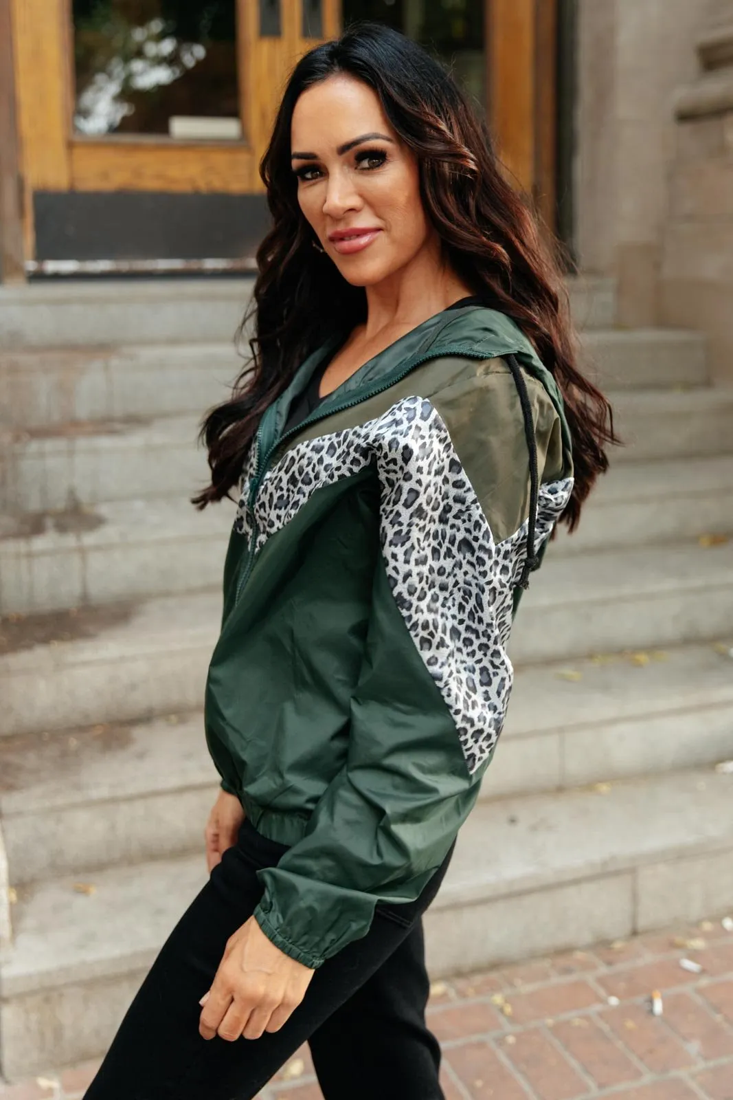 In the Wild Windbreaker in Olive