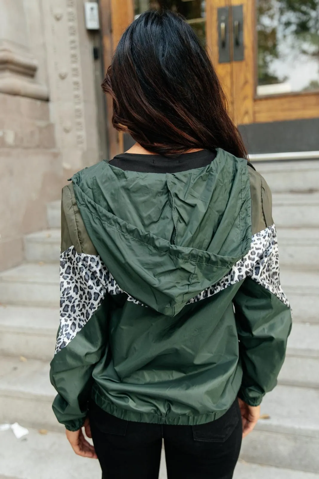 In the Wild Windbreaker in Olive