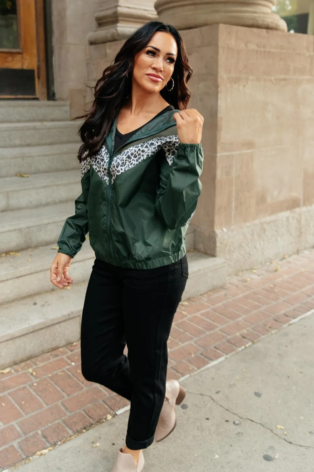 In the Wild Windbreaker in Olive