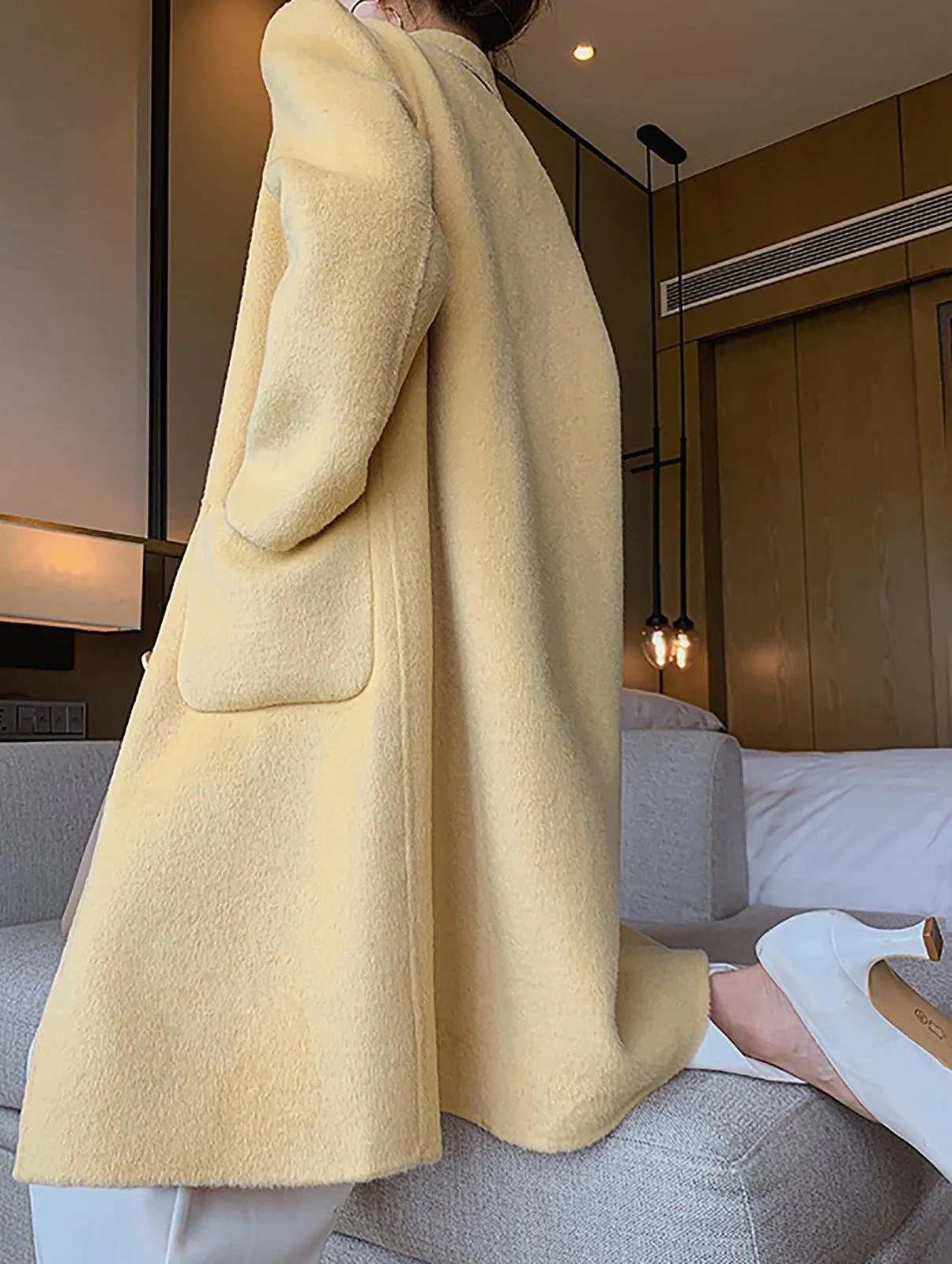 Kate Single Breasted Double Face Wool Coat