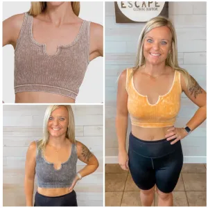 Keyhole Cropped Tank Top