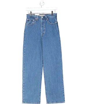 LEVI'S Blue Ribcage Straight Ankle Jeans L29 W27
