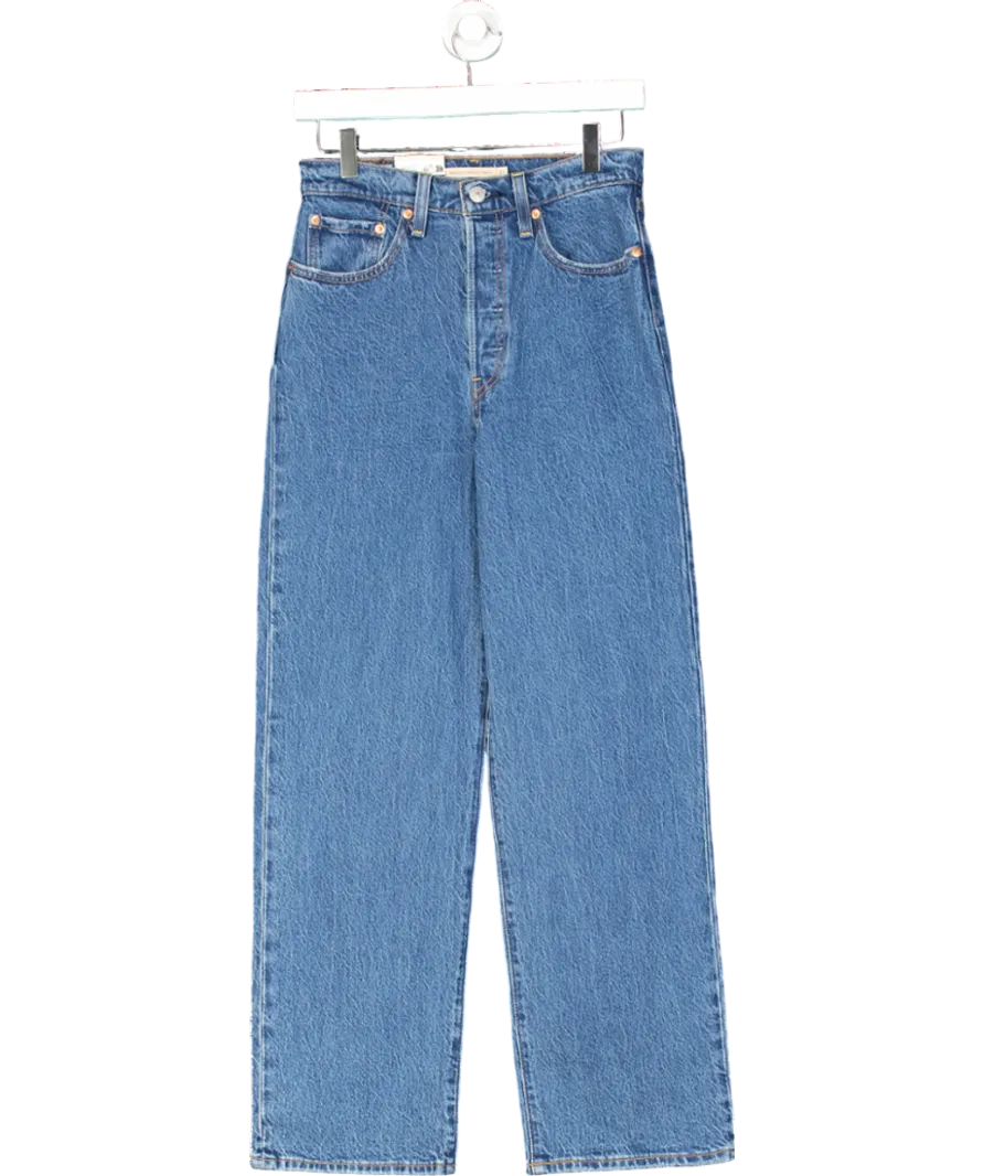 LEVI'S Blue Ribcage Straight Ankle Jeans L29 W27