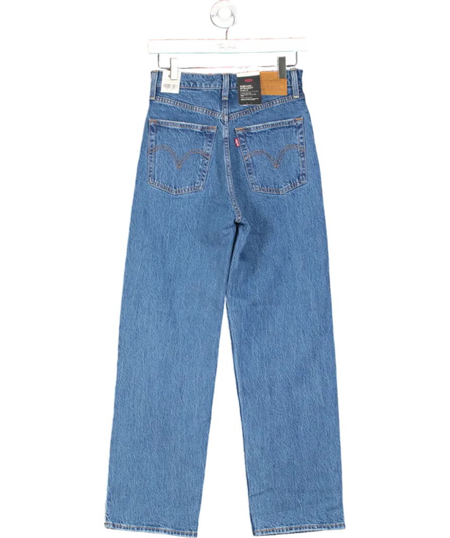 LEVI'S Blue Ribcage Straight Ankle Jeans L29 W27