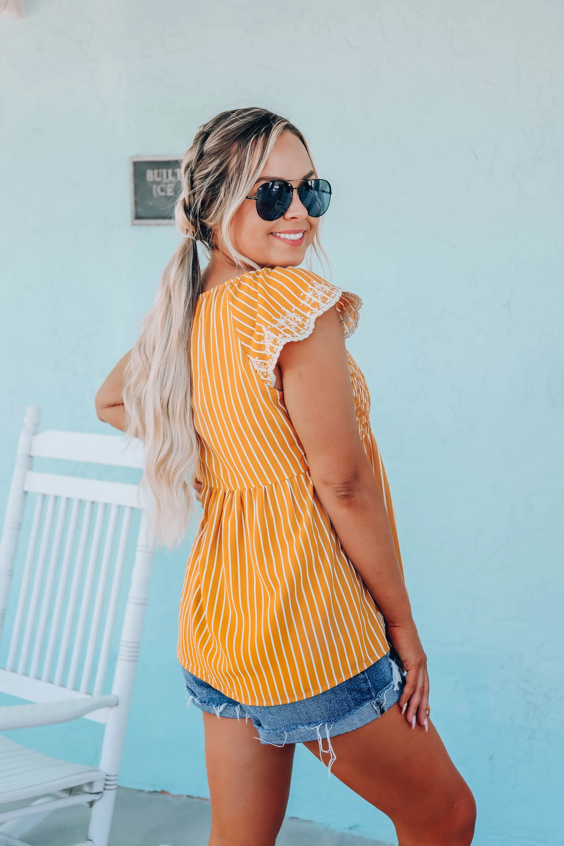 Marigold Embroidered Blouse
