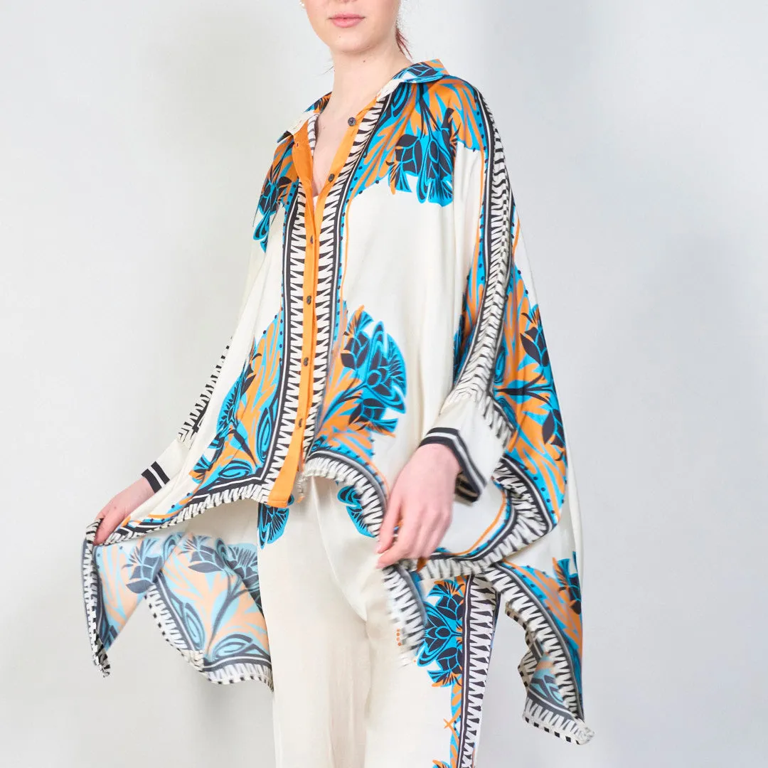 Mediterranean bloom print co-ord set wholesale