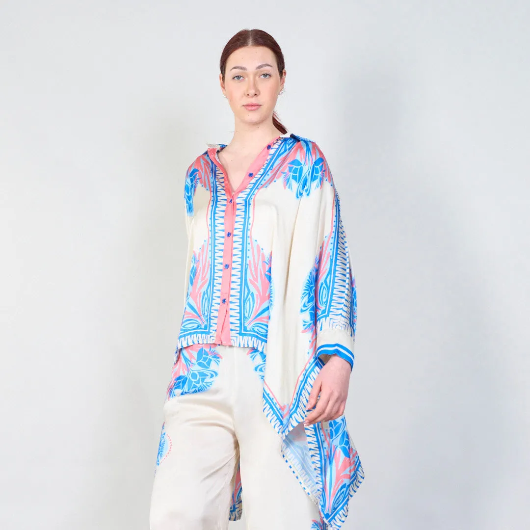 Mediterranean bloom print co-ord set wholesale