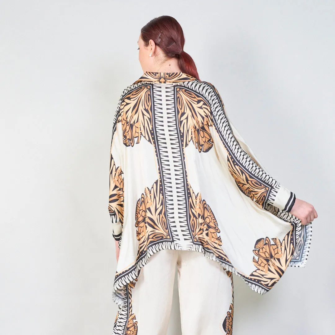 Mediterranean bloom print co-ord set wholesale