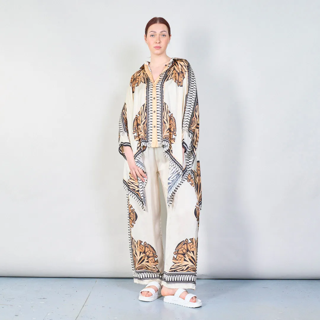 Mediterranean bloom print co-ord set wholesale