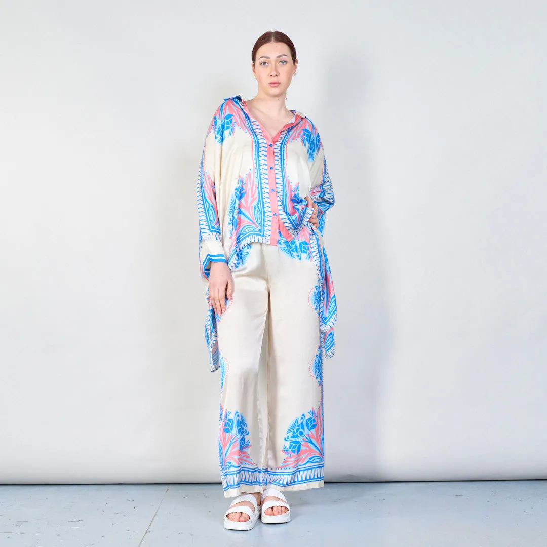 Mediterranean bloom print co-ord set wholesale