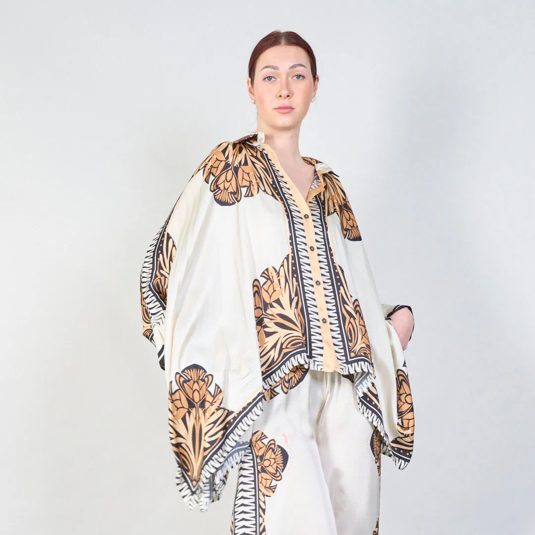 Mediterranean bloom print co-ord set wholesale
