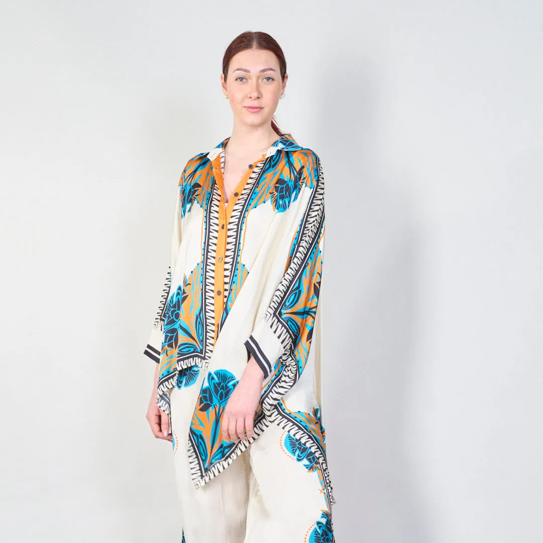 Mediterranean bloom print co-ord set wholesale