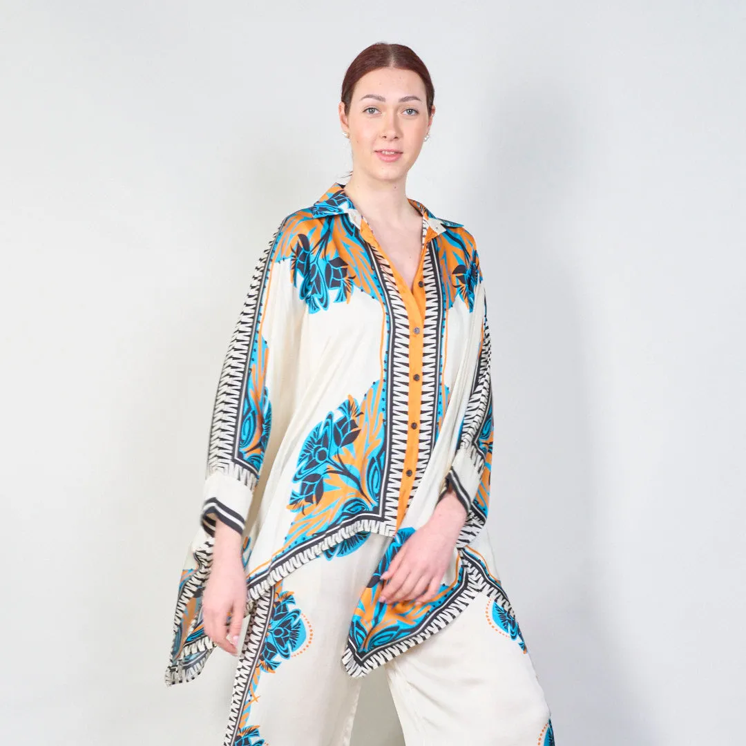 Mediterranean bloom print co-ord set wholesale