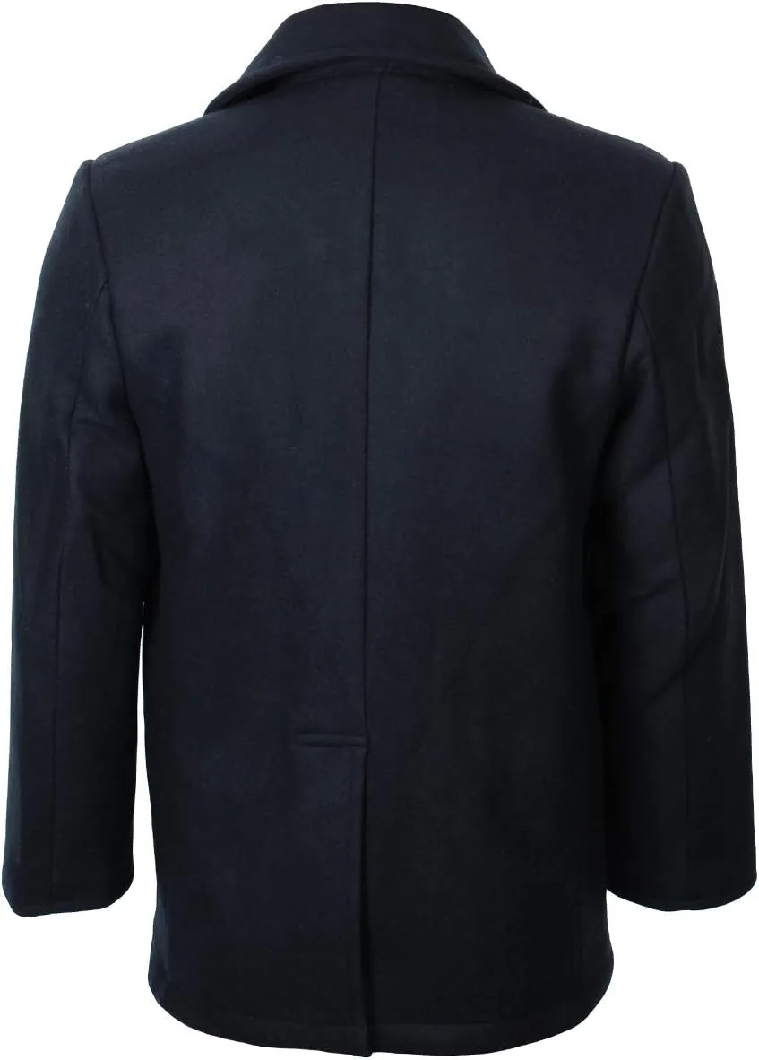 Mil-Tec Men's Us Navy Pea Coat Chiffon