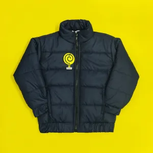 Navy Full Sleeves Puffer Jacket