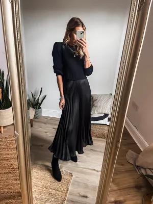 Neat Fit 2-in-1 Pleated Jumper Dress