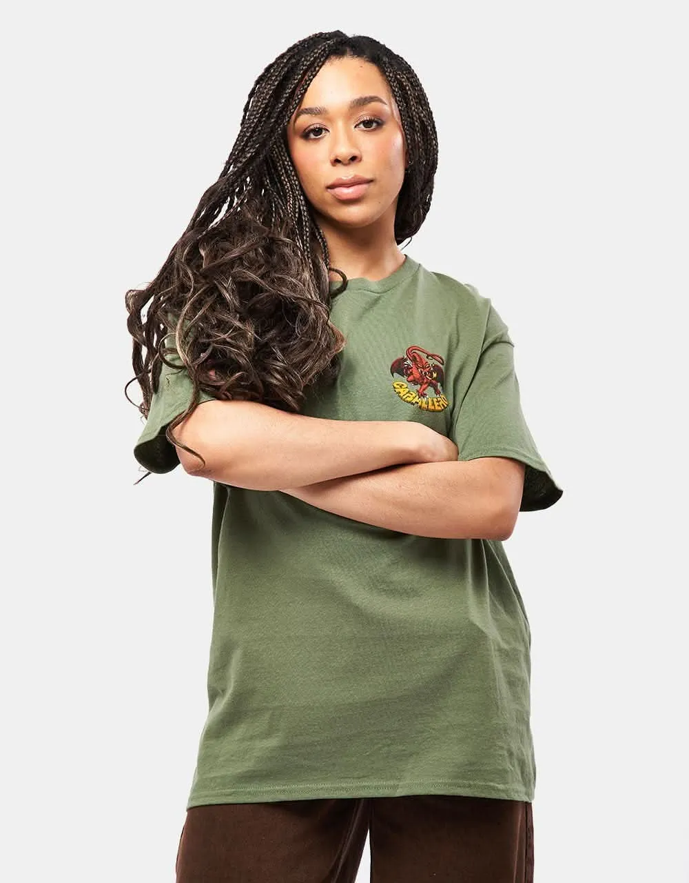 Powell Peralta Cab Classic Dragon II T-Shirt - Military Green