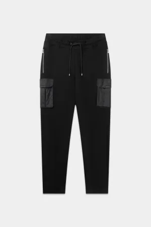 Q-Cargo Regular Fit Jogger Jet Black
