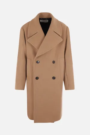 Raven wool oversize coat