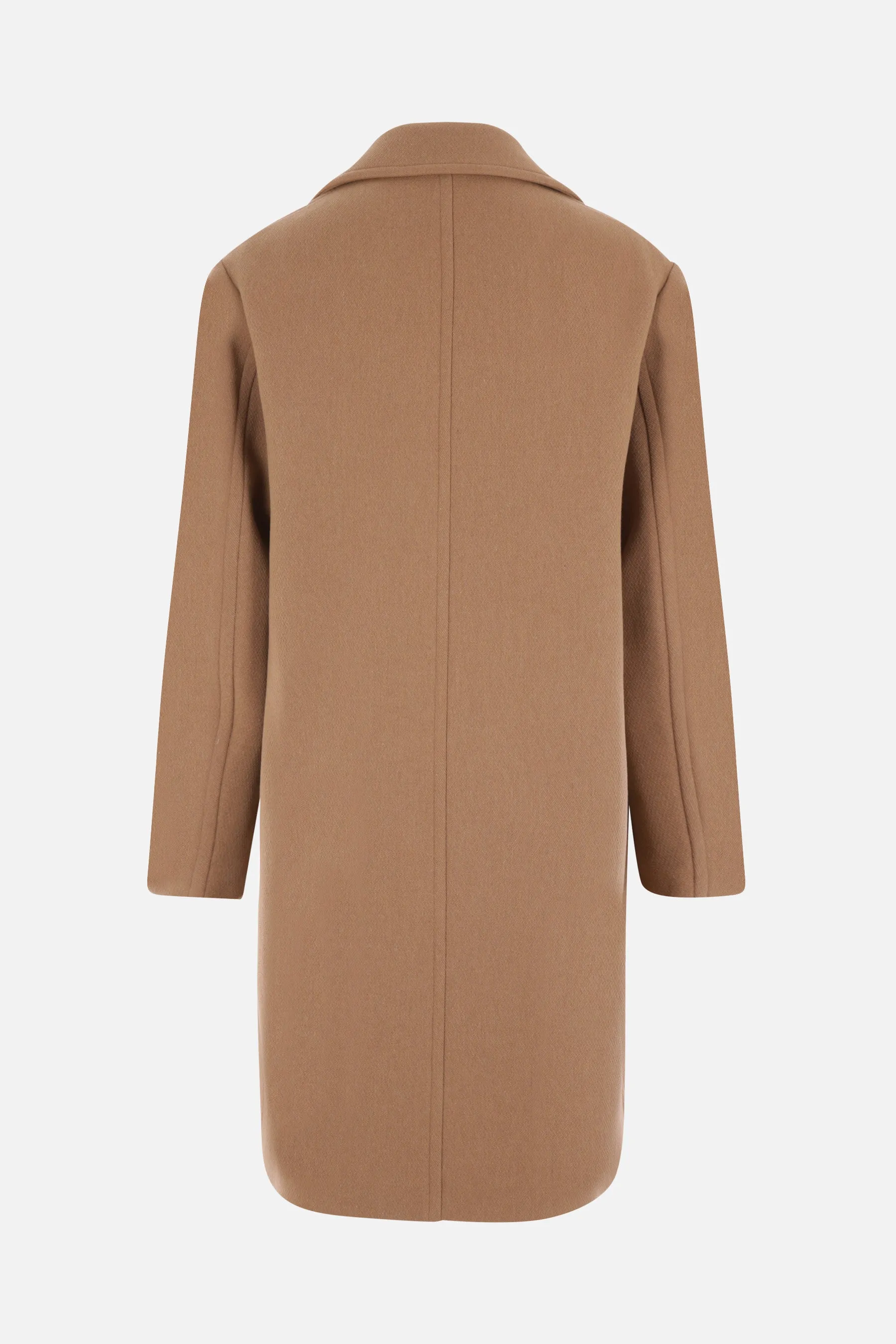 Raven wool oversize coat