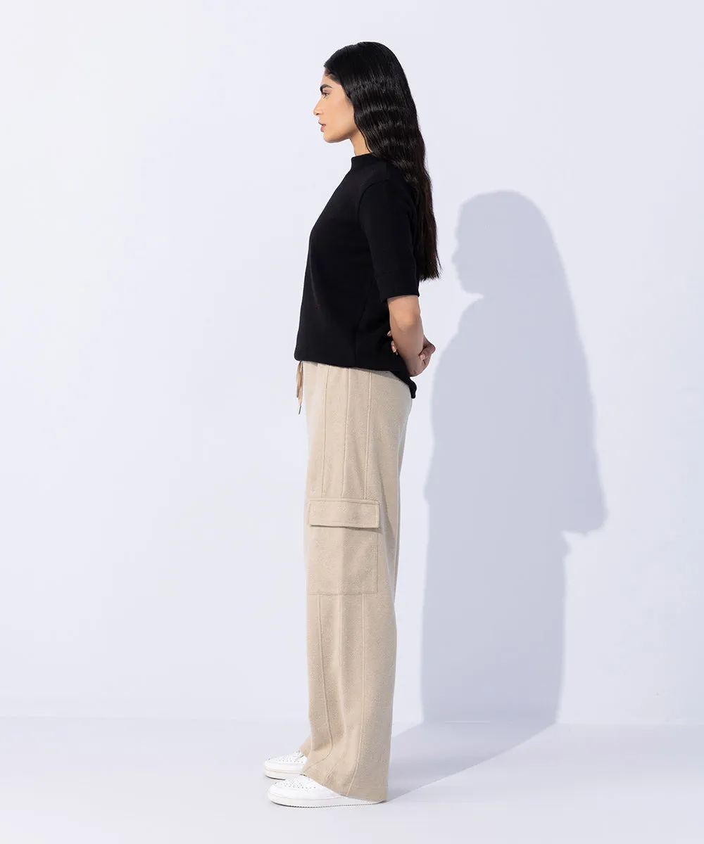 Ribbed Cargo Joggers