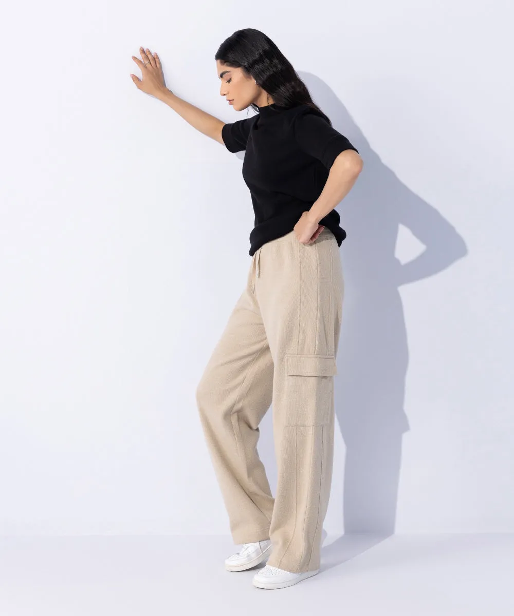 Ribbed Cargo Joggers